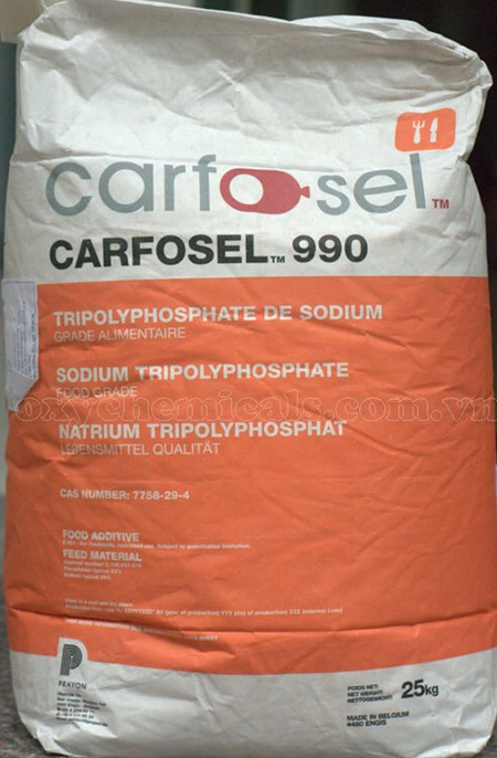 CARFOSEL 990 (Sodium Tripolyphosphate) - BELGIUM - Phụ Gia Thực Phẩm Nhật Thành - Công Ty TNHH Sản Xuất Xuất Nhập Khẩu Nhật Thành